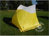Arbeitszelt, FleXshelter Basic Triangle, 1,8x1,9x2m, Feuerresistent, Gelb/Weiss