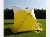 Arbeitszelt, FleXshelter Basic Triangle, 1,8x1,9x2m, Feuerresistent, Gelb/Weiss