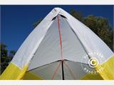 Arbeitszelt, FleXshelter Basic Triangle, 1,8x1,9x2m, Feuerresistent, Gelb/Weiss