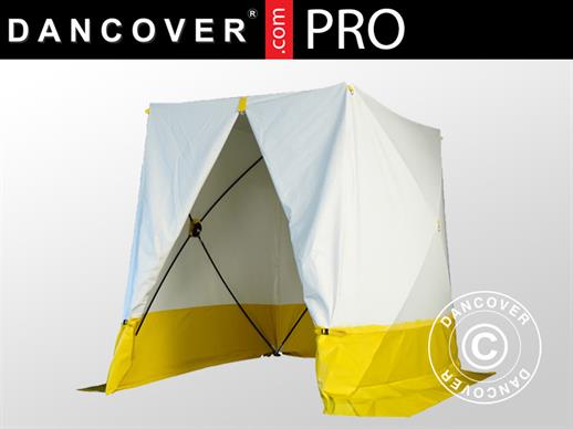 Work tent, FleXshelter PRO, Type 5S, 1.80x1.8x2.0 m, White/yellow