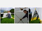 Work tent, FleXshelter PRO, Type 5S, 1.80x1.8x2.0 m, White/yellow Work tent, FleXshelter PRO, Type 5S, 1.80x1.8x2.0 m, White/yellow
